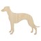 Whippet Dog Solid Unfinished Wood Shape Piece Cutout for DIY Craft Projects